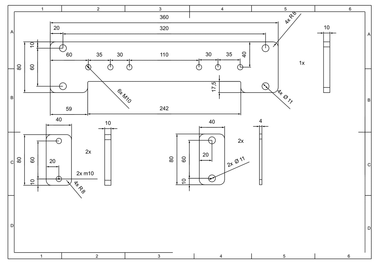 CS-AP — rysunek techniczny