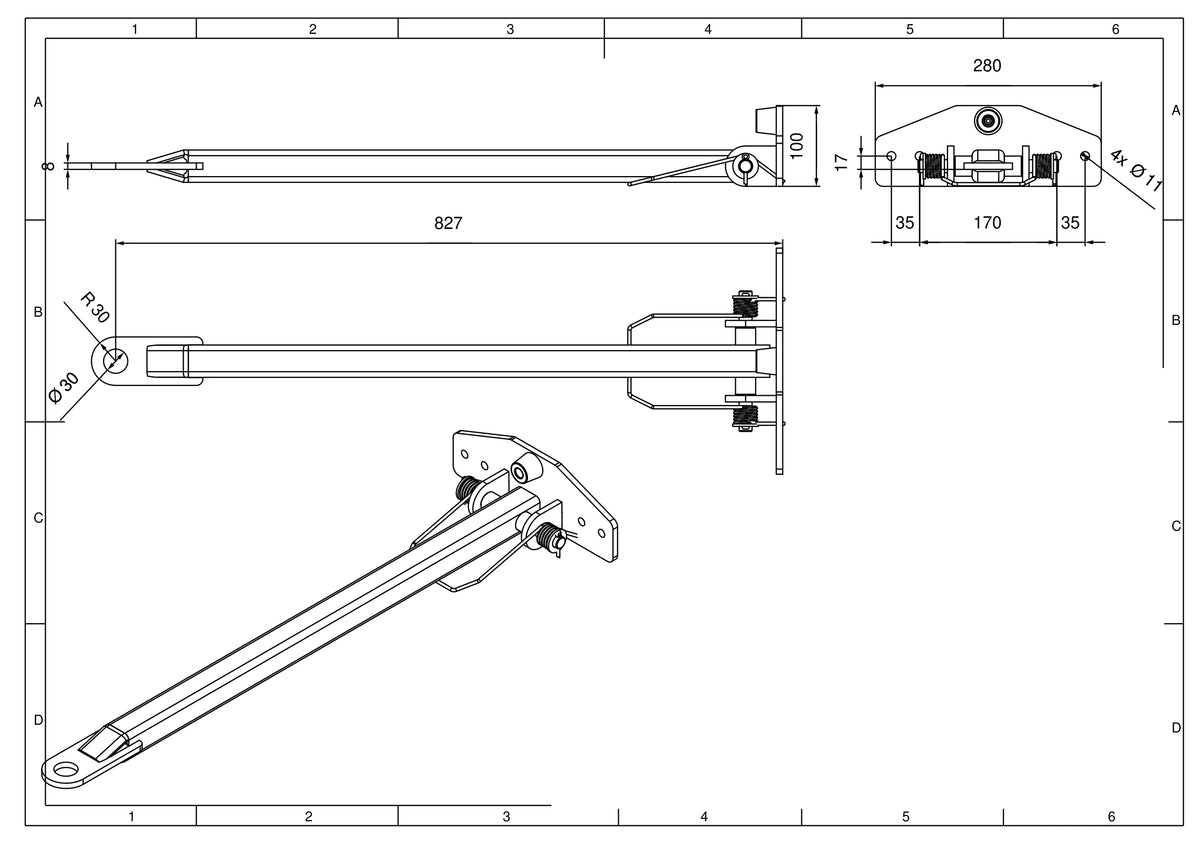 CS-BTP30-1300 — rysunek techniczny