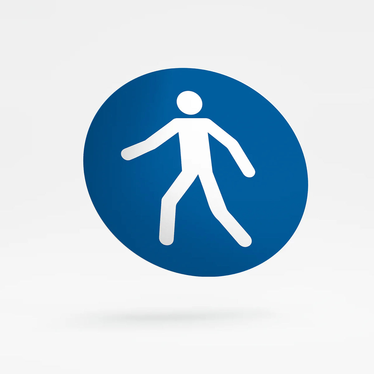 Mandatory sign - pedestrian route