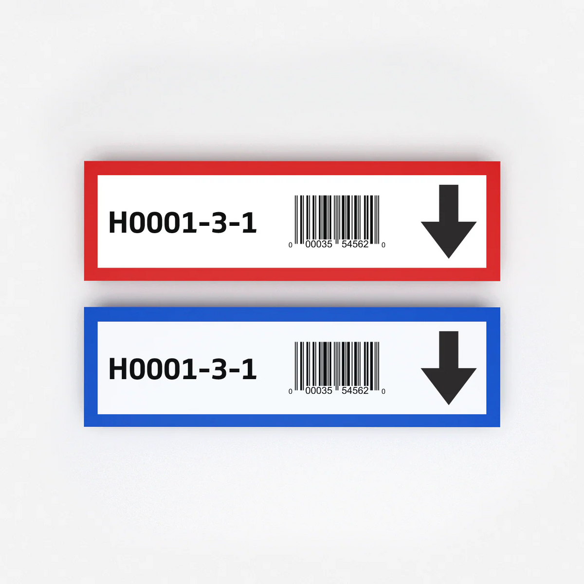 Rack label, single, horizontal