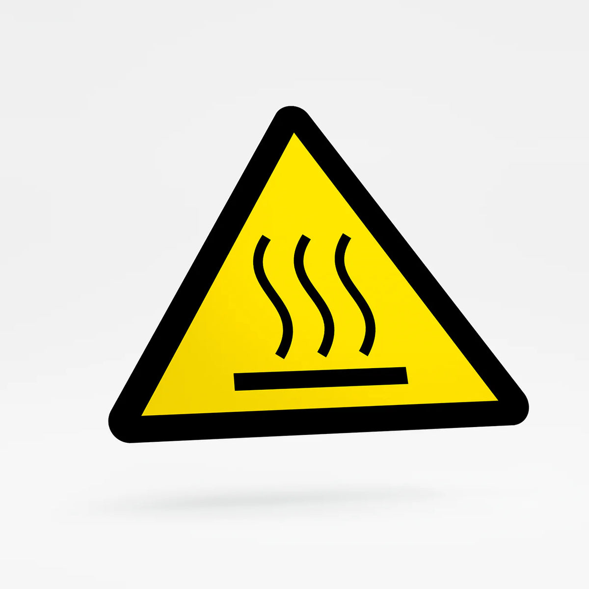Warning sign - hot surface