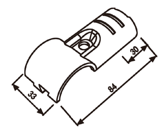 Złączka metalowa H-103 — rysunek techniczny