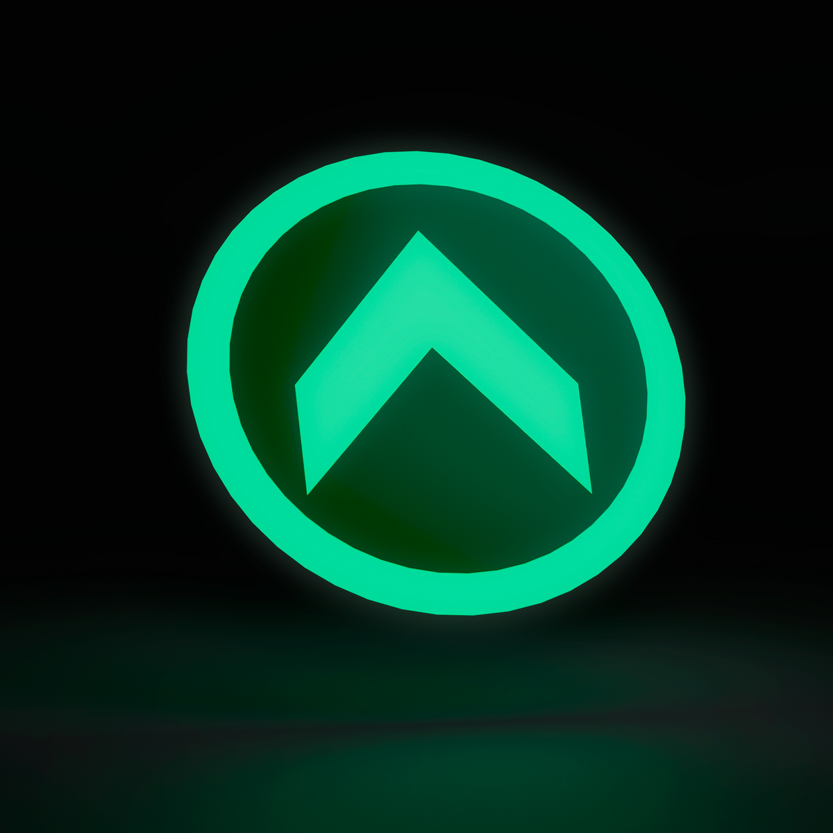 Photoluminescent sign - arrow 2