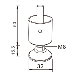 Stopka L-2A — rysunek techniczny