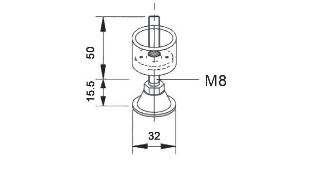 Stopka L-2 — rysunek techniczny