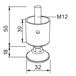 Stopka L-3B — rysunek techniczny