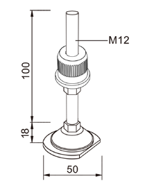 Stopka L-4C — rysunek techniczny