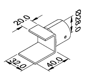 Stopka L-6A — rysunek techniczny