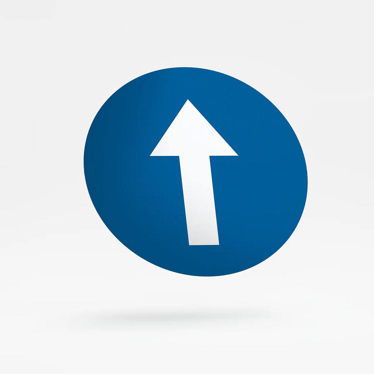Road sign - ahead only