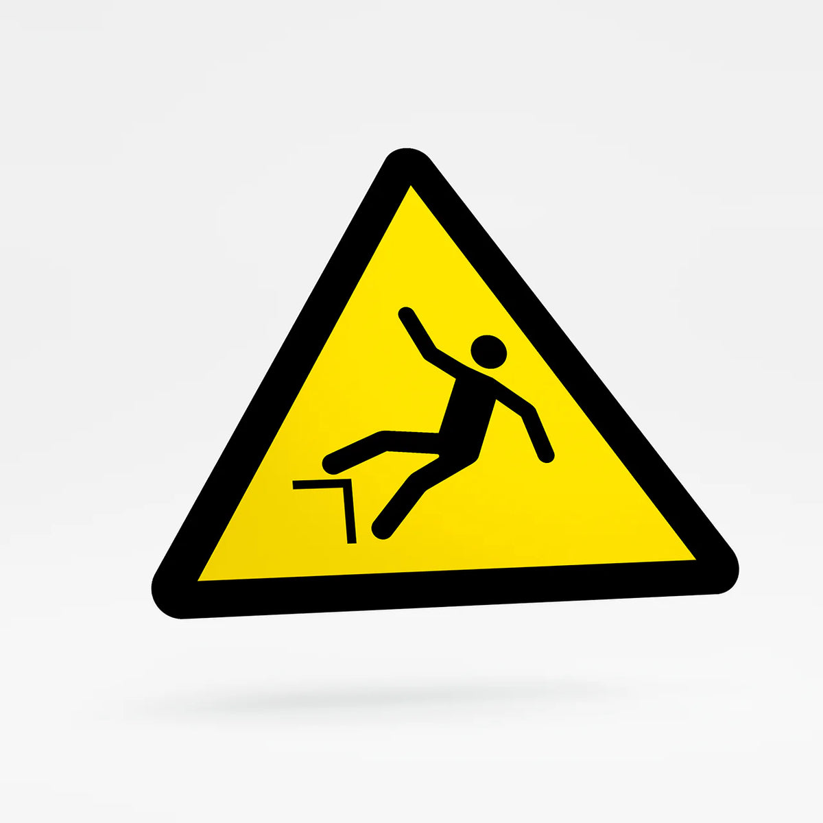 Warning sign - fall hazard