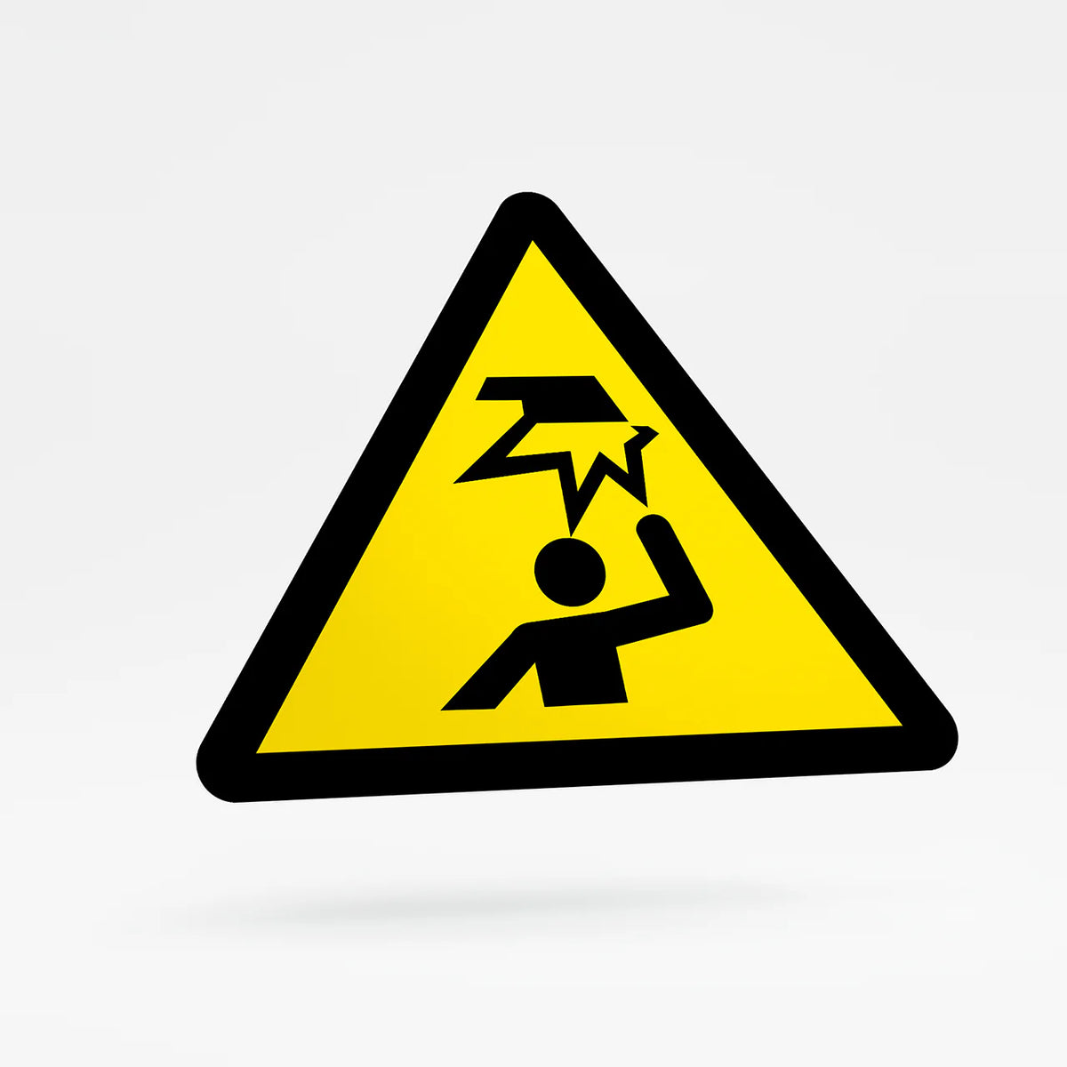 Warning sign - risk of head injury