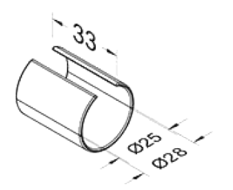 Akcesorium plastikowe P-25 — rysunek techniczny