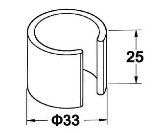 Akcesorium plastikowe P-3 — rysunek techniczny