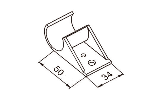 Akcesorium plastikowe P-9 — rysunek techniczny