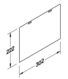 Akcesorium plastikowe P-L3B — rysunek techniczny