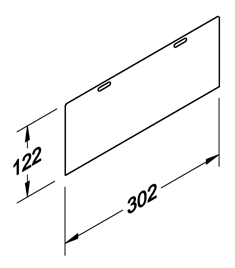Akcesorium plastikowe P-L3C — rysunek techniczny