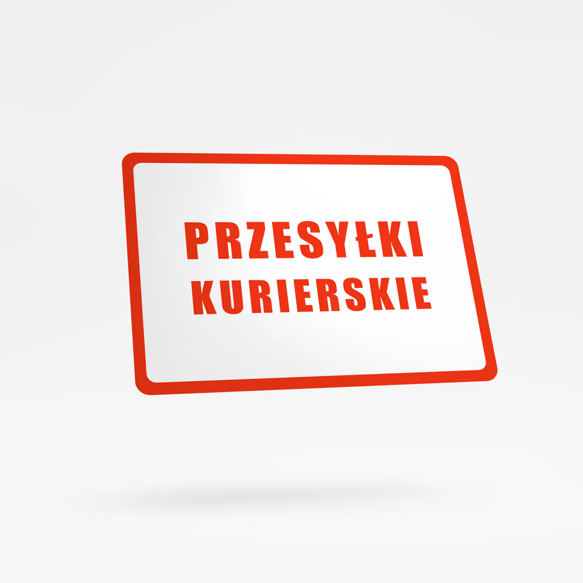 Courier parcels - special sign