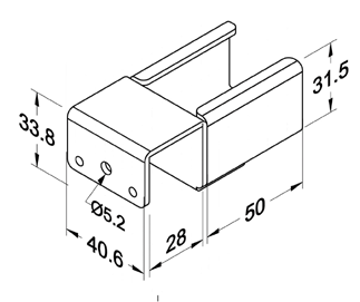 Szyna rolkowa R-35H1 — rysunek techniczny