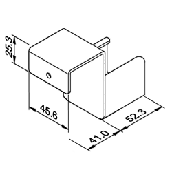 Szyna rolkowa R-4040H3 — rysunek techniczny