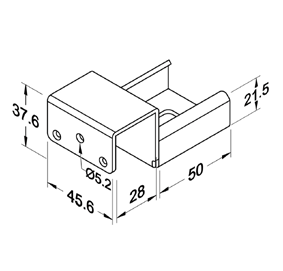 Szyna rolkowa R-40BH1 — rysunek techniczny