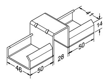 Szyna rolkowa R-40BH4 — rysunek techniczny