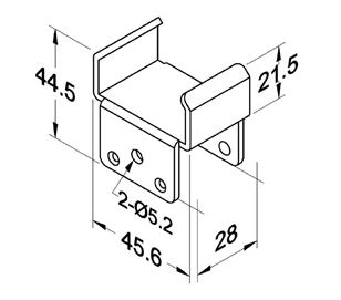 Szyna rolkowa R-40BH5 — rysunek techniczny