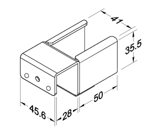 Szyna rolkowa R-40H1 — rysunek techniczny