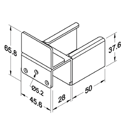 Szyna rolkowa R-40H2 — rysunek techniczny