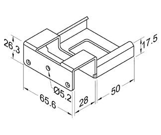 Szyna rolkowa R-60BH1 — rysunek techniczny