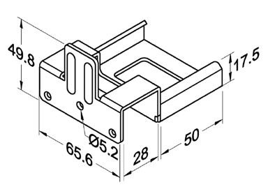 Szyna rolkowa R-60BH2 — rysunek techniczny