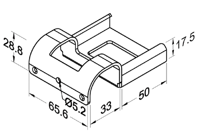 Szyna rolkowa R-60BH31 — rysunek techniczny