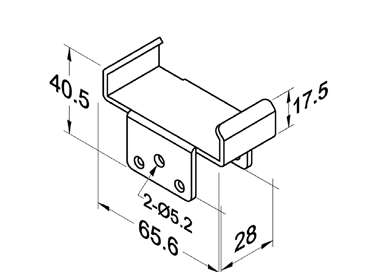 Szyna rolkowa R-60BH5 — rysunek techniczny