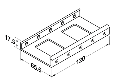 Szyna rolkowa R-60BH6 — rysunek techniczny