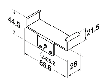 Szyna rolkowa R-80BH5 — rysunek techniczny