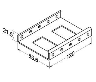 Szyna rolkowa R-80BH6 — rysunek techniczny