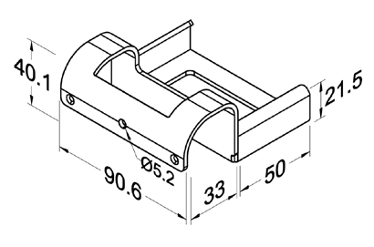 Szyna rolkowa R-85BH31 — rysunek techniczny