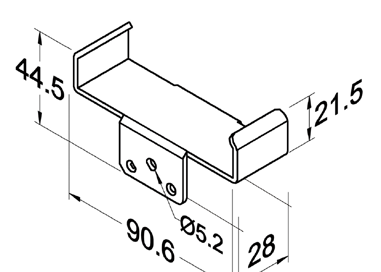 Szyna rolkowa R-85BH5 — rysunek techniczny