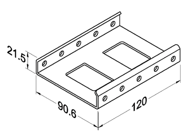 Szyna rolkowa R-85BH6 — rysunek techniczny
