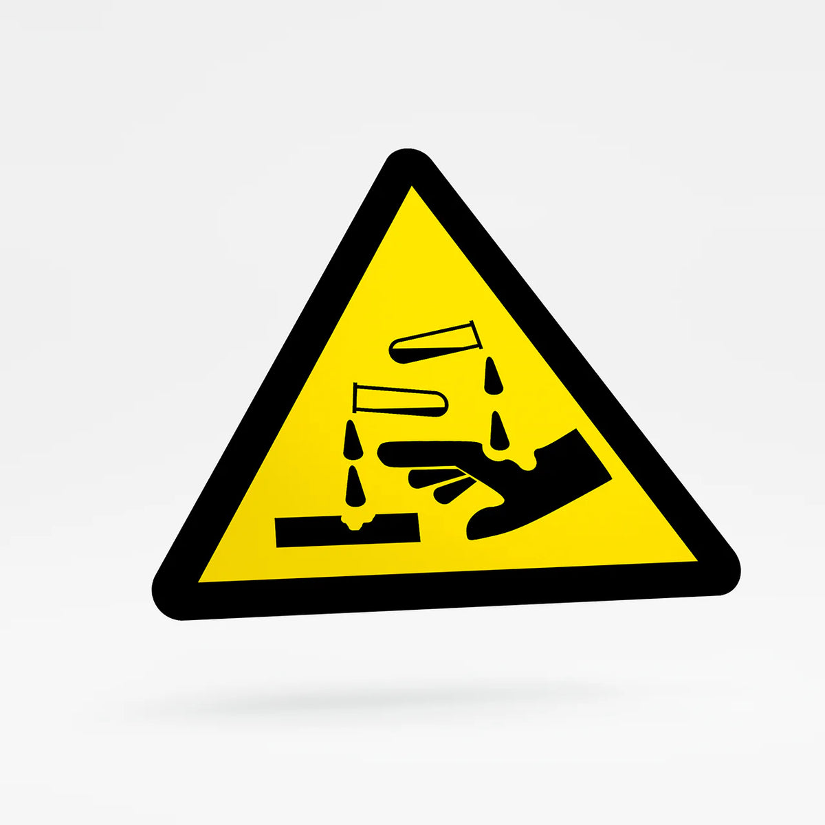 Warning sign - corrosive substance