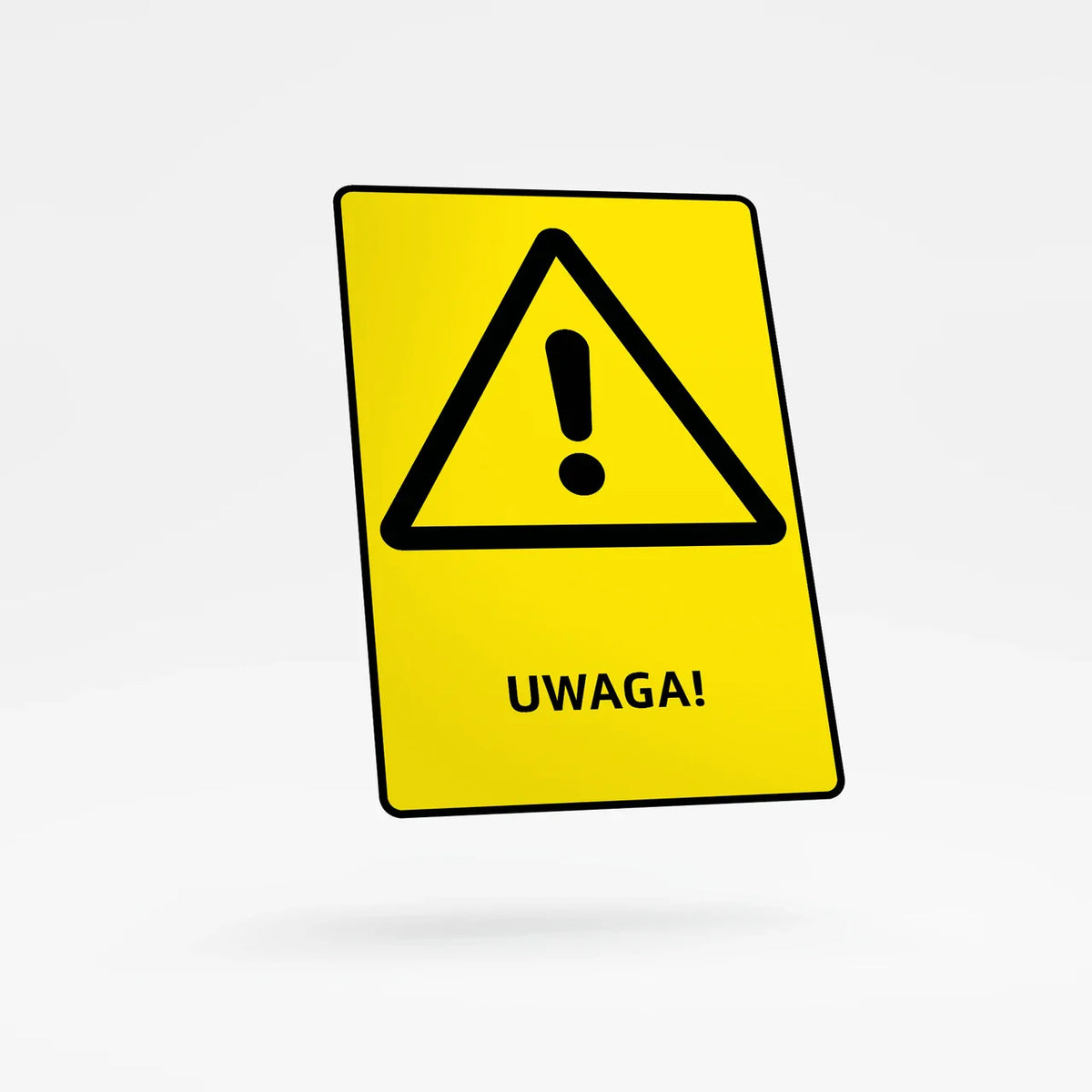 Warning sign with text - general warning