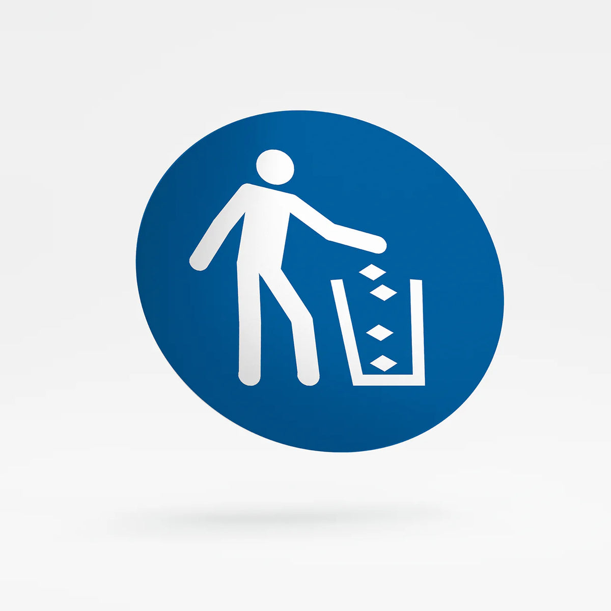 Mandatory sign - use waste bin
