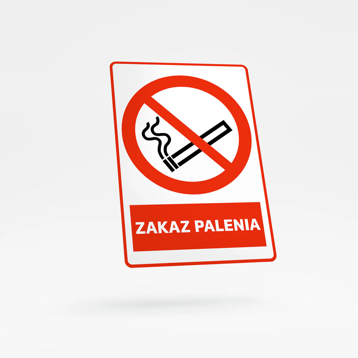 Prohibition sign with text - no smoking