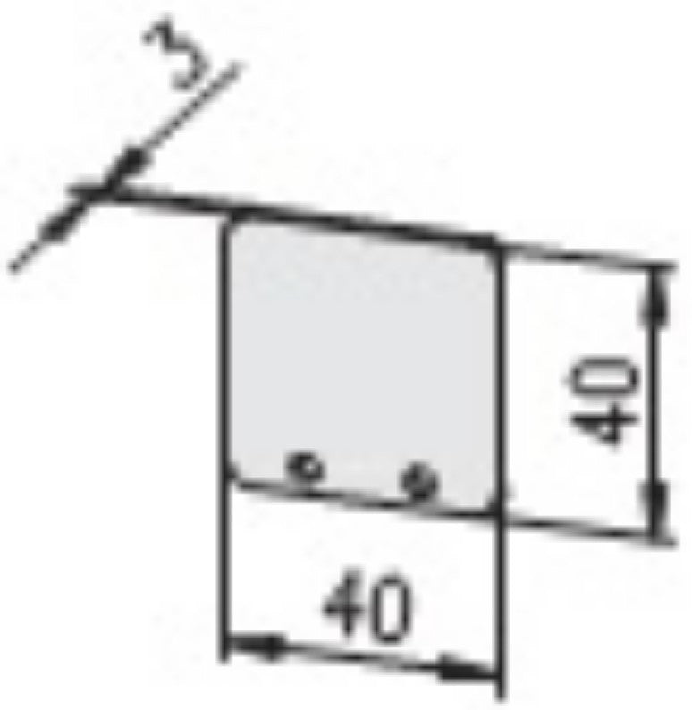 Kanał kablowy E 40x40 — widok 3