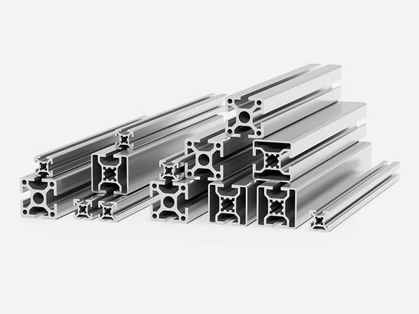 Zestaw profili aluminiowych Myzer w roznych przekrojach