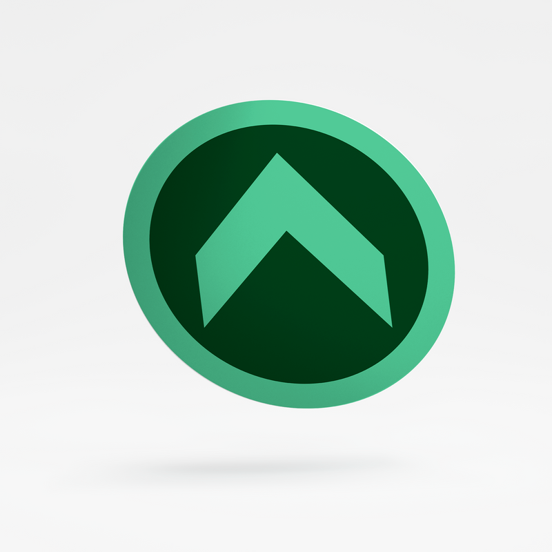 Photoluminescent sign - arrow 2