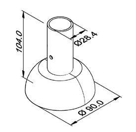 Stopka L-7 — rysunek techniczny