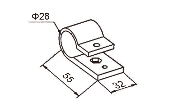 Akcesorium plastikowe P-11 — rysunek techniczny