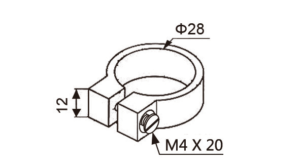 Akcesorium plastikowe P-8 — rysunek techniczny