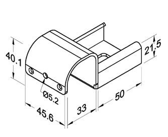 Szyna rolkowa R-40BH31 — rysunek techniczny
