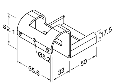 Szyna rolkowa R-60BH33 — rysunek techniczny
